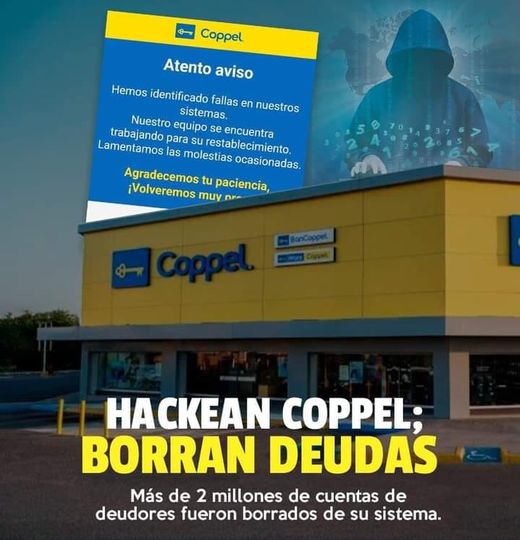 ¡Ya puedes sacar otra carriola para la bendi, hackean y borran lista de deudores en Coppel!
