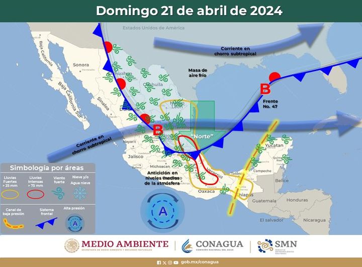 Domingo caluroso y con rachas de viento de 70 km/hr