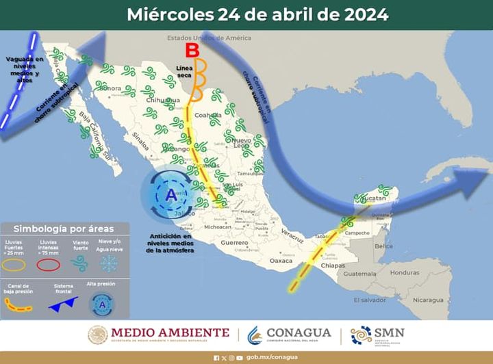 Se disipa el frente frío 47; prevén miércoles cálido con vientos ligeros y máxima de 35°C en Delicias