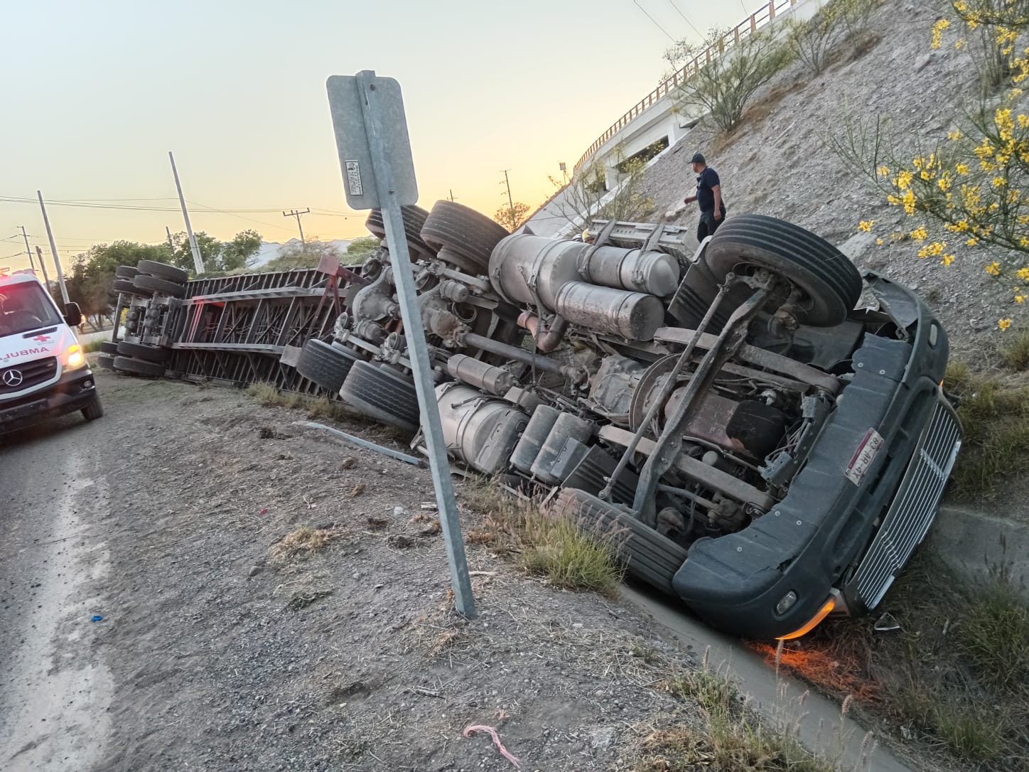 Registró Meoqui únicamente dos percances viales durante el fin de semana