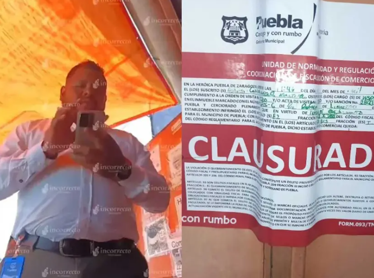 No bajan de ‘muerto de hambre’ a inspector que clausuró changarro de ‘quecas’