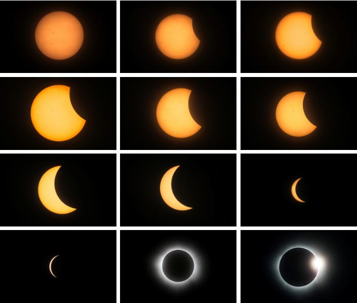 Captan en imágenes cómo eclipsó la Luna al Sol en Mazatlán
