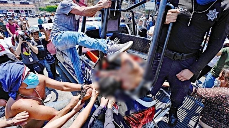 Las brutales imágenes y videos del linchamiento de los presuntos asesinos de Camila en Taxco