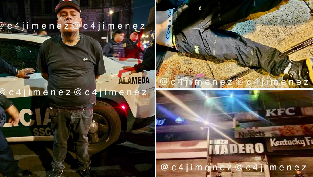 Filtran video del momento exacto en que un hombre dispara a otro fuera de Plaza Madero
