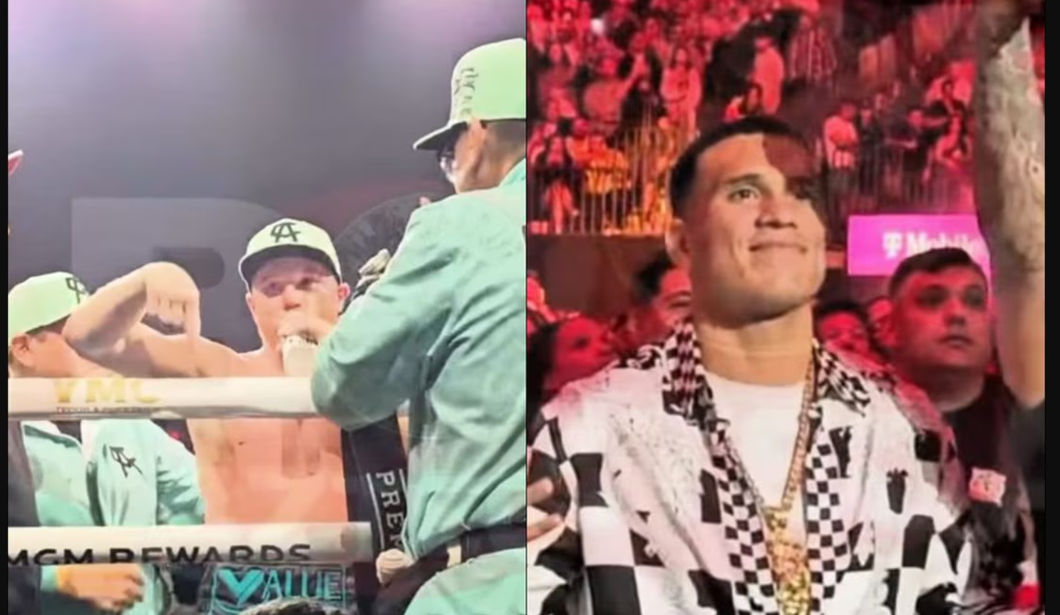 Saúl ‘Canelo’ Álvarez manda mensaje a David Benavidez al final de su pelea contra Jaime Munguia