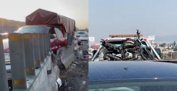 Mueren motociclistas en terrible accidente, chocaron contra muro de contención