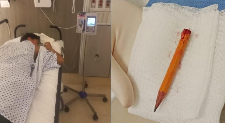 Exponen caso de bullying en primaria; niño terminó con lápiz enterrado
