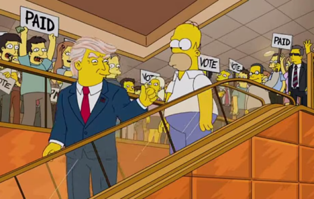 Sorprende predicción de los Simpson sobre Donald Trump para 2024