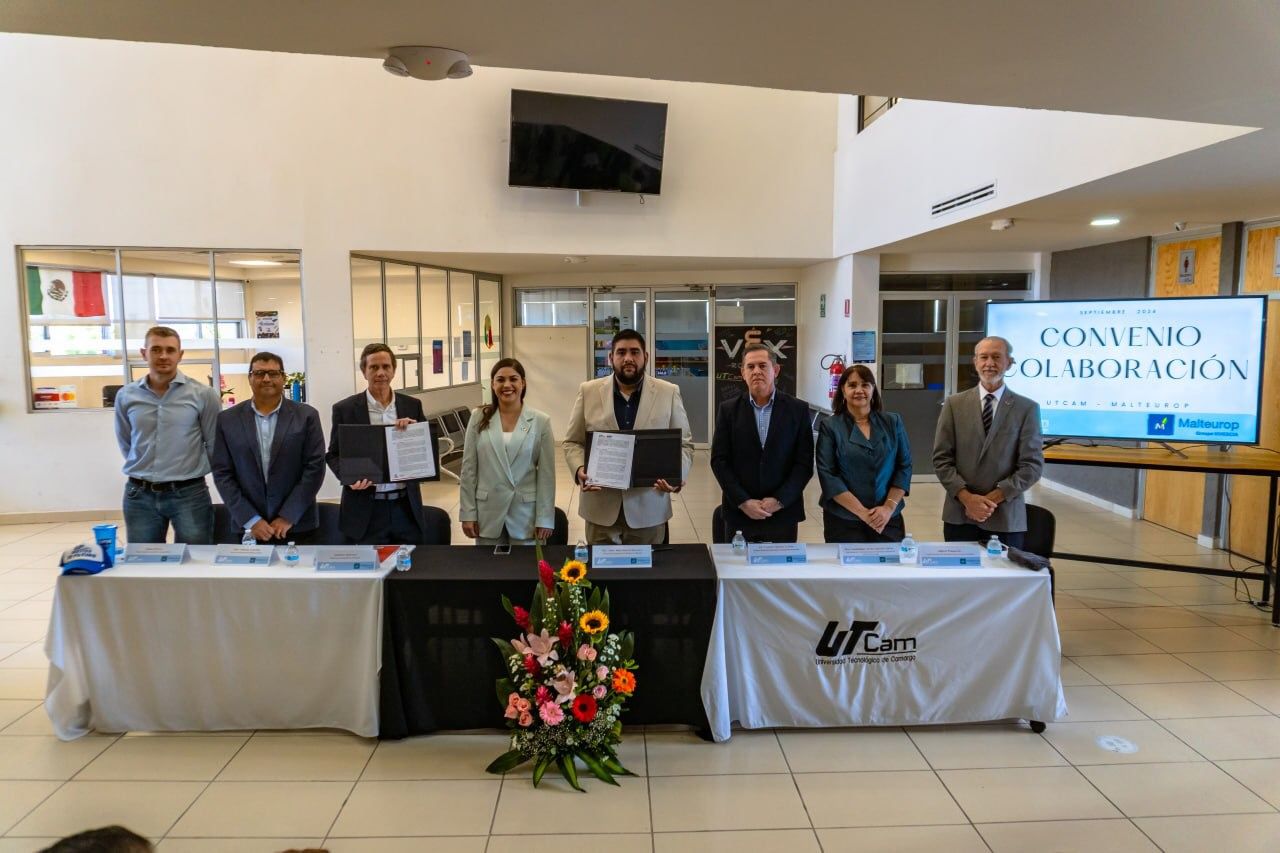 Respalda Miriam Soto firma de convenio académico entre UTCam Meoqui y Malteurop