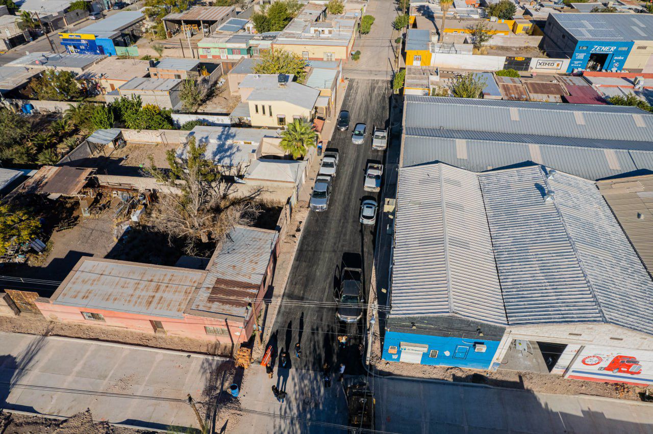 Concluyen en Meoqui trabajos de pavimentación en Calle Francisco Ramírez