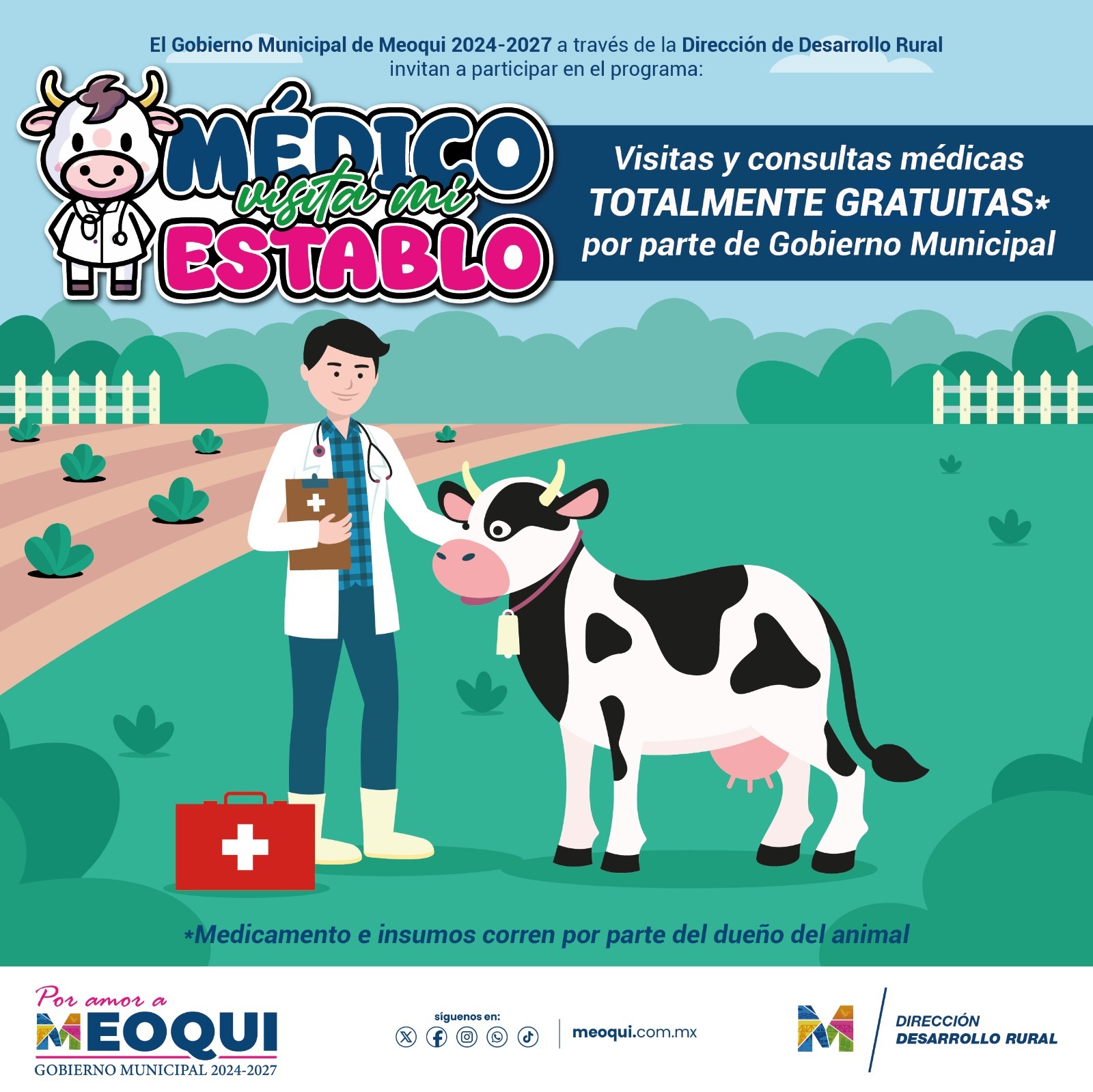Lanzan en Meoqui programa “Médico Visita mi Establo” con consultas gratuitas