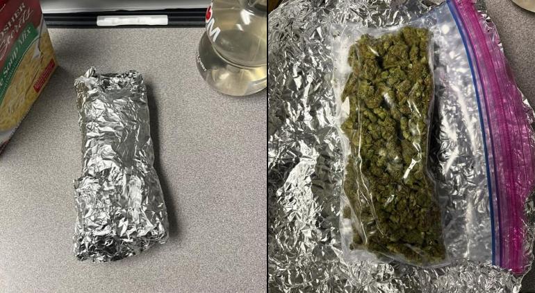 Iba a entregar repartidor burrito; ¡eran 28 gramos de marihuana!
