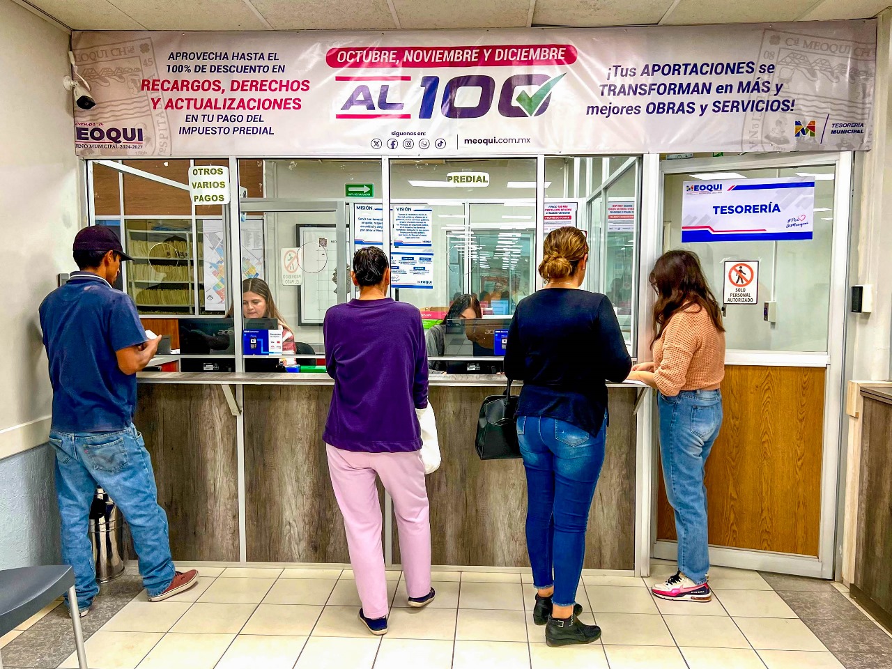 Diciembre, último mes para aprovechar hasta 100% de descuento en recargos en el pago del predial en Meoqui