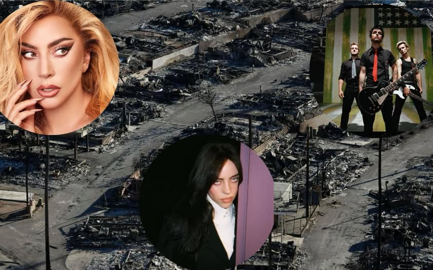 Lady Gaga, Billie Eilish, Green Day estarán en el concierto por las víctimas de los incendios en Los Ángeles