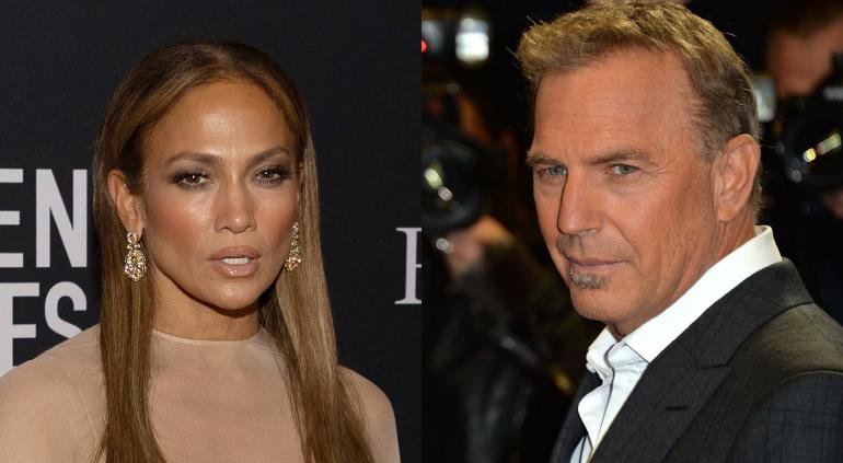 Aseguran que JLo estrenó romance con Kevin Costner