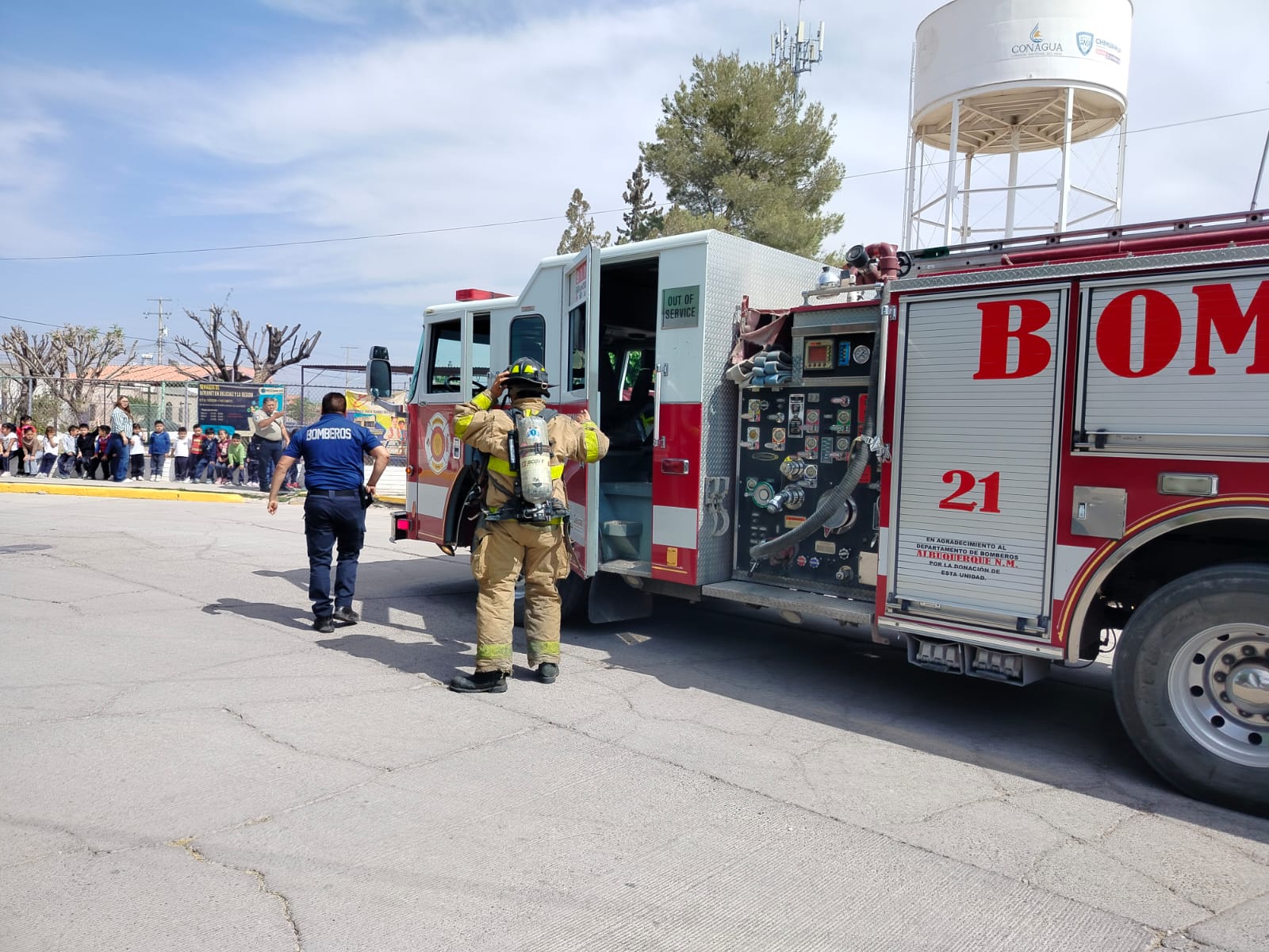 «El fuego no es cosa de juego»: Bomberos continúan capacitando a niños de preescolar
