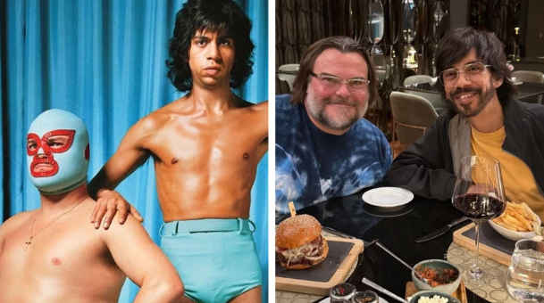 Jack Black y Héctor Jiménez, actores de Nacho Libre, hacen reencuentro