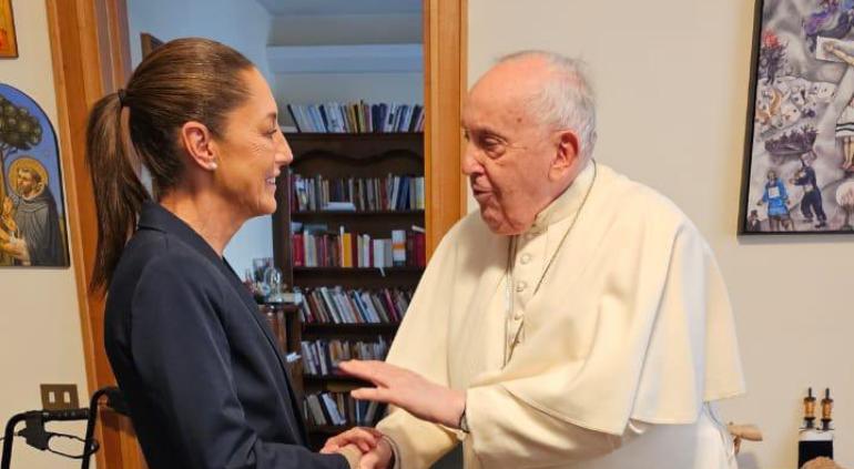 Humanista que optó por los pobres: Presidenta Claudia Sheinbaum por muerte de Francisco