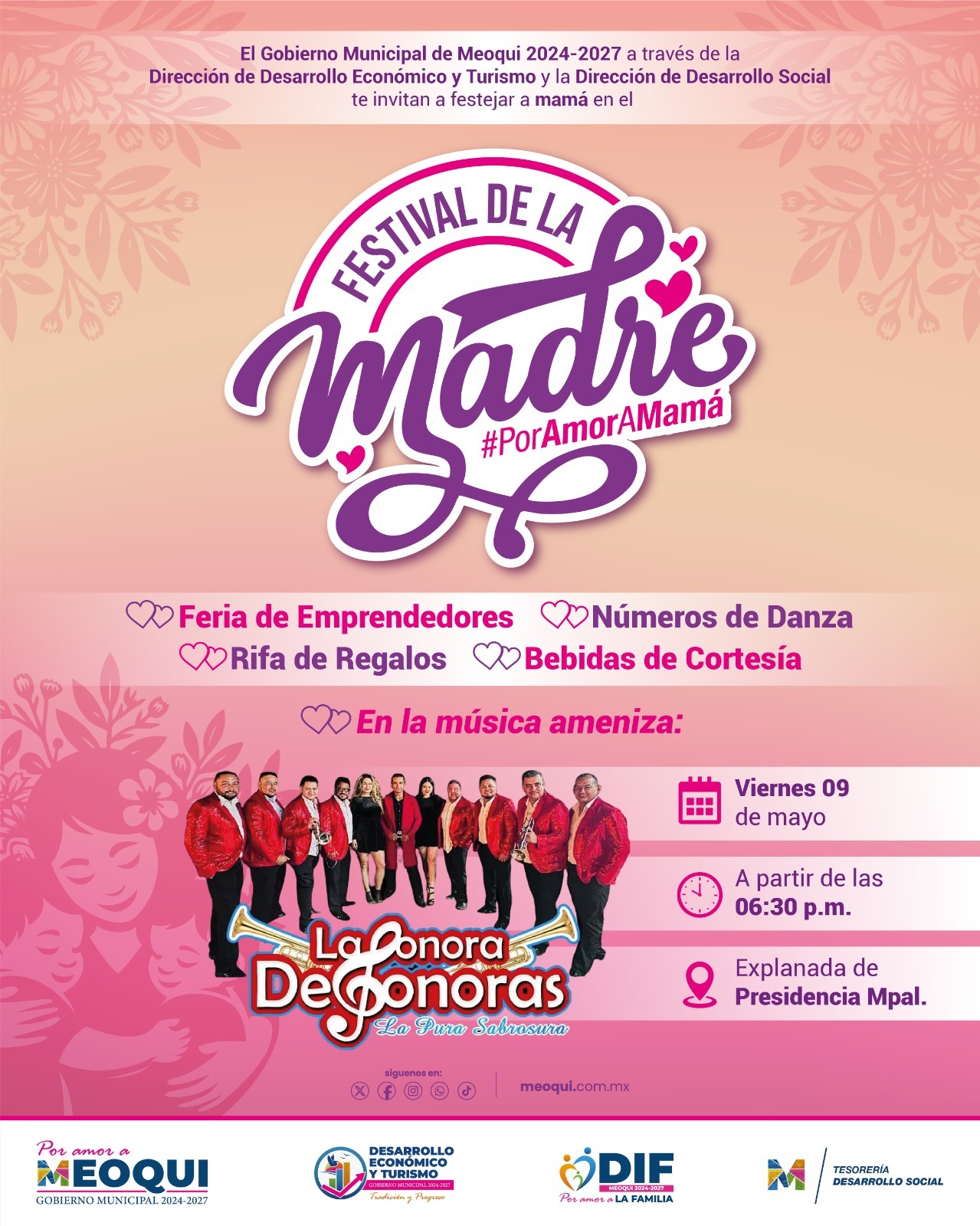 Gobierno de Meoqui celebrará con festival este viernes el Día de la Madre
