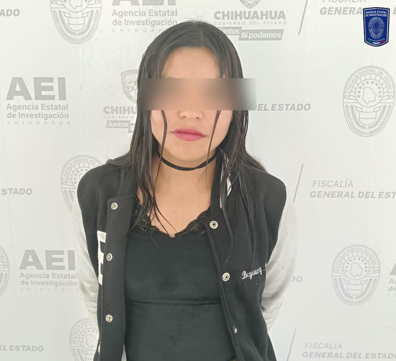 Detiene AEI en flagrancia a femenina en posesión de cristal