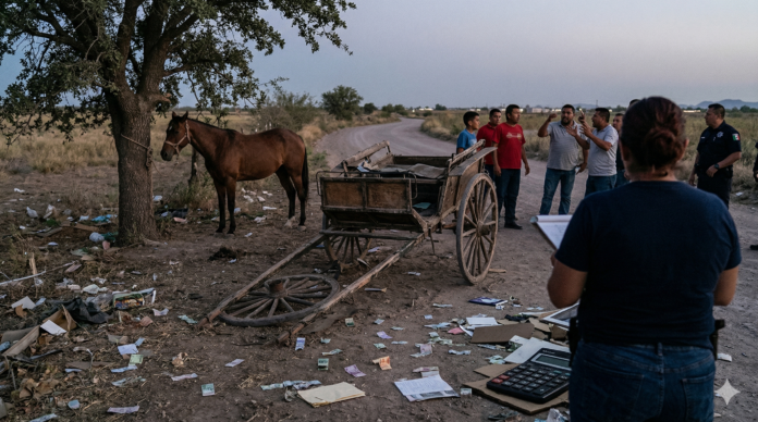 madre muere accidente carruaje en carretera rural tras choque familiar