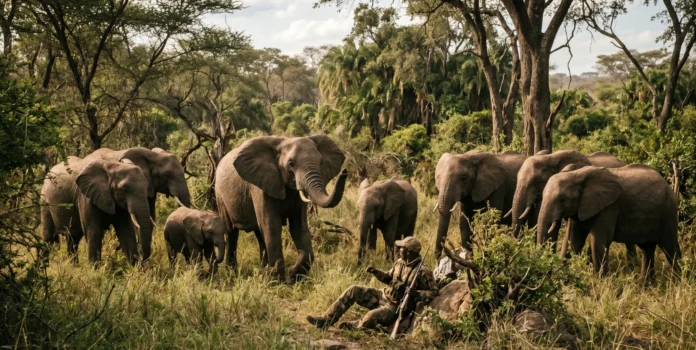 Cazador atacado por elefantes durante expedición en África 2026