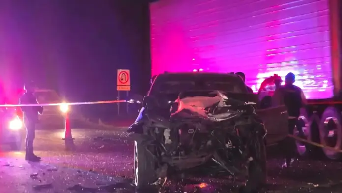 Accidente en la carretera Chihuahua–Delicias cerca de la Puerta de Chihuahua